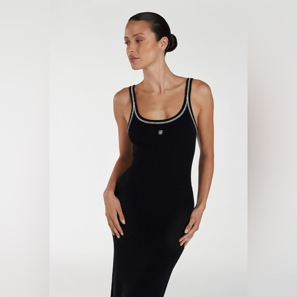 DISSH Signature Contrast Scoop MIDI dress sleeveless size: XL - Picture 2 of 15